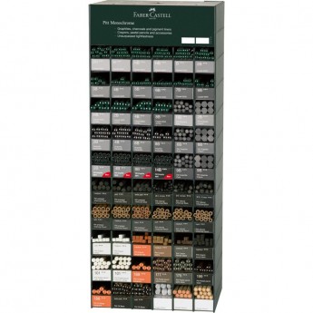 Дисплей художественных принадлежностей FABER-CASTELL PITT MONOCHROME, с наполнением, 520 предметов Дисплей художественных принадлежностей FABER-CASTELL PITT MONOCHROME, с наполнением, 520 предметов