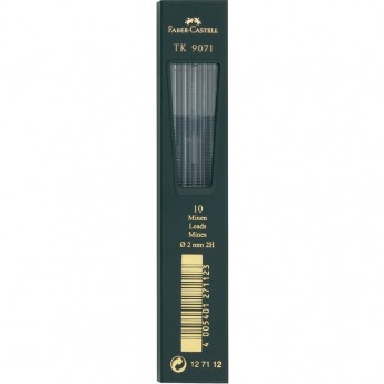 Грифели для цанговых карандашей FABER-CASTELL TK 9071, 10шт., 2,0мм, 2H Грифели для цанговых карандашей FABER-CASTELL TK 9071, 10шт., 2,0мм, 2H