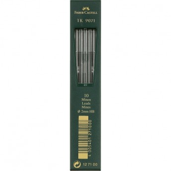 Грифели для цанговых карандашей FABER-CASTELL TK 9071, 10шт., 2,0мм, HB