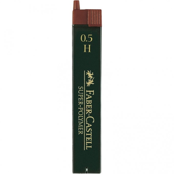 Грифели для механических карандашей FABER-CASTELL SUPER-POLYMER, 12 шт., 0,5 мм, H FR-120511