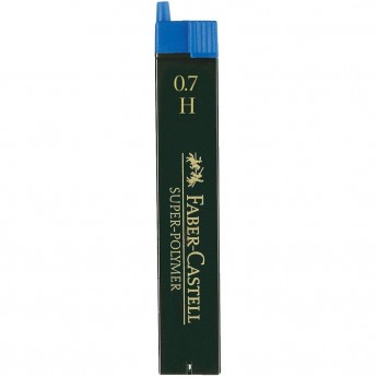 Грифели для механических карандашей FABER-CASTELL SUPER-POLYMER, 12 шт., 0,7 мм, H