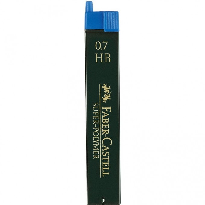 Грифели для механических карандашей FABER-CASTELL SUPER-POLYMER, 12 шт., 0,7 мм, HB FR-120700