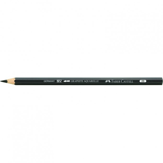 Карандаш чернографитный акварельный FABER-CASTELL GRAPHITE AQUARELLE, 2B, заточеный FR-117802