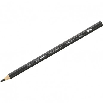 Карандаш чернографитный акварельный FABER-CASTELL GRAPHITE AQUARELLE, 4B, заточеный