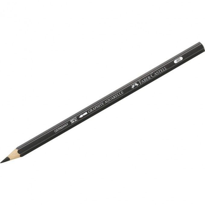 Карандаш чернографитный акварельный FABER-CASTELL GRAPHITE AQUARELLE, 4B, заточеный FR-117804