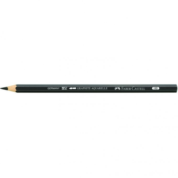 Карандаш чернографитный акварельный FABER-CASTELL GRAPHITE AQUARELLE, НB, заточеный FR-117800