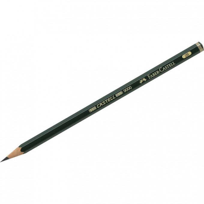 Карандаш чернографитный FABER-CASTELL CASTELL 9000 2B FR-119002