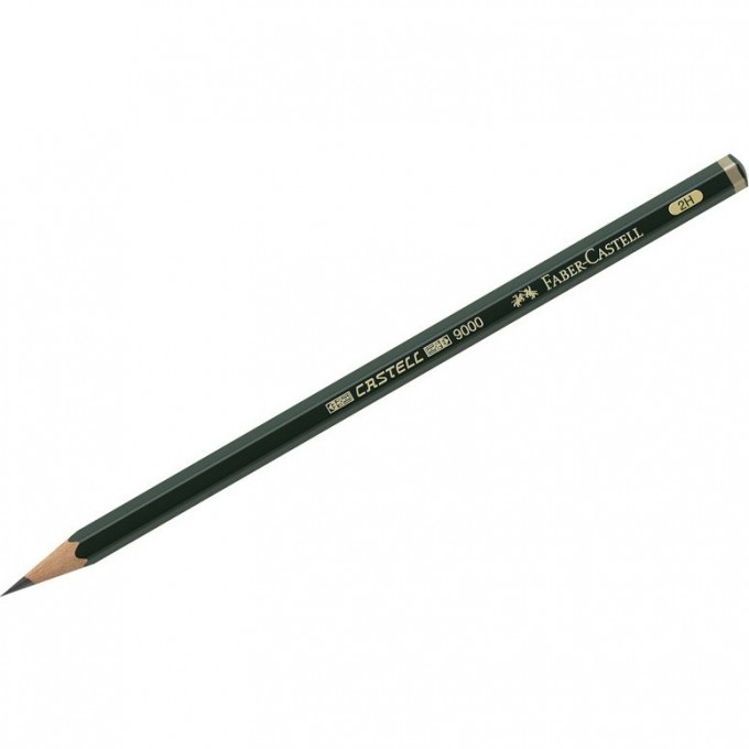 Карандаш чернографитный FABER-CASTELL CASTELL 9000 2H FR-119012