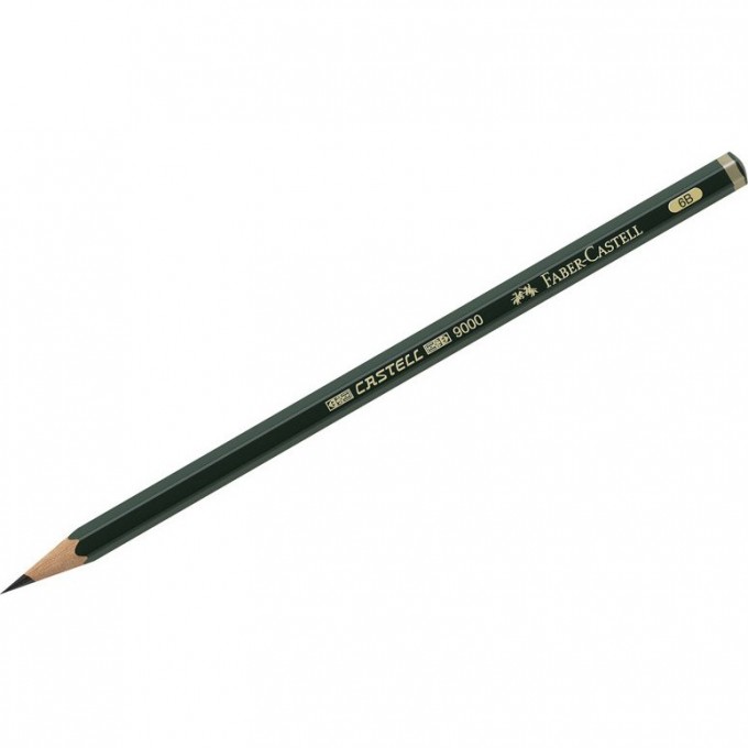 Карандаш чернографитный FABER-CASTELL CASTELL 9000 6B FR-119006