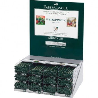Карандаш чернографитный FABER-CASTELL CASTELL 9000 ассорти, заточеный, дисплей Карандаш чернографитный FABER-CASTELL CASTELL 9000 ассорти, заточеный, дисплей