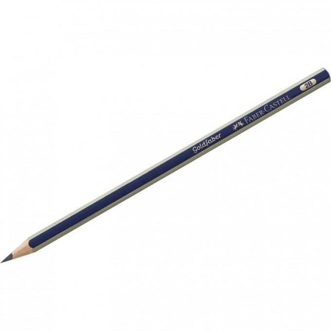 Карандаш чернографитный FABER-CASTELL GOLDFABER 1221 2B FR-112502