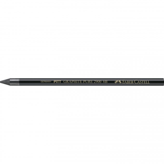 Карандаш чернографитный FABER-CASTELL PITT GRAPHITE PURE 6B FR-117307