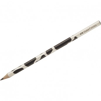 Карандаш чернографитный FABER-CASTELL TRIANGULAR B, трехгранный, 3шт., заточеный