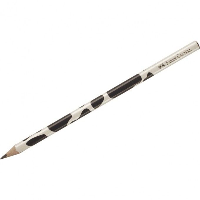 Карандаш чернографитный FABER-CASTELL TRIANGULAR B, трехгранный, 3шт., заточеный FR-118366/118367/118368