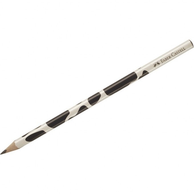 Карандаш чернографитный FABER-CASTELL TRIANGULAR COW B, трехгранный FR-118366