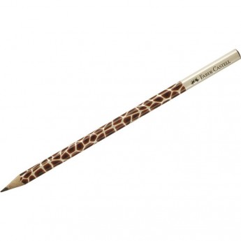 Карандаш чернографитный FABER-CASTELL TRIANGULAR GIRAFFE B, трехгранный