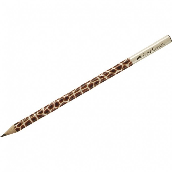 Карандаш чернографитный FABER-CASTELL TRIANGULAR GIRAFFE B, трехгранный FR-118368