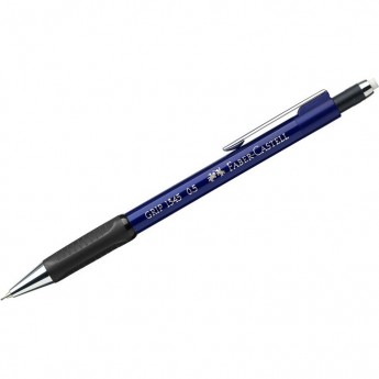 Карандаш механический FABER-CASTELL GRIP 1345 B, 0,5мм, грип, с ластиком, автоподача грифеля, синий