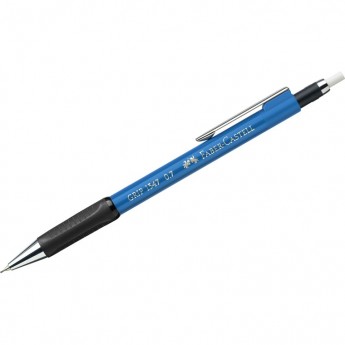 Карандаш механический FABER-CASTELL GRIP 1347 0,7мм, B, грип, с ластиком, автоподача грифеля, голубой