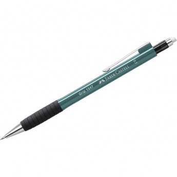 Карандаш механический FABER-CASTELL GRIP 1347 B, 0,7мм, грип, с ластиком, автоподача грифеля, изумрудно-зеленый