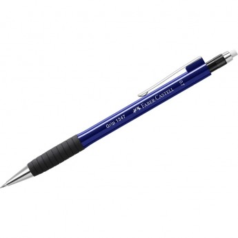 Карандаш механический FABER-CASTELL GRIP 1347 В, 0,7мм, грип, с ластиком, автоподача грифеля, темно-синий