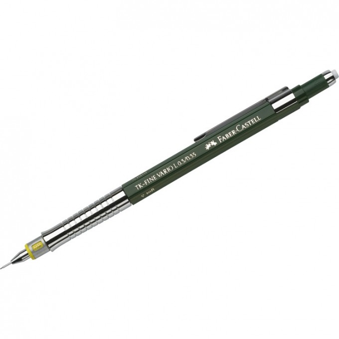 Карандаш механический FABER-CASTELL TK-FINE VARIO L 0,35мм, HB, с ластиком FR-135300