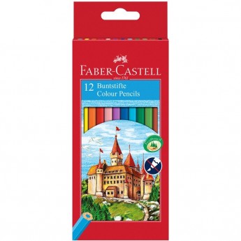 Карандаши цветные FABER-CASTELL, 12 цветов, картон