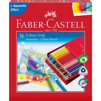 Карандаши цветные FABER-CASTELL GRIP 36 цветов, студийная коробка Карандаши цветные FABER-CASTELL GRIP 36 цветов, студийная коробка