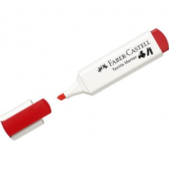 Маркер перманентный для ткани FABER-CASTELL TEXTILE красный, 1-5мм Маркер перманентный для ткани FABER-CASTELL TEXTILE красный, 1-5мм