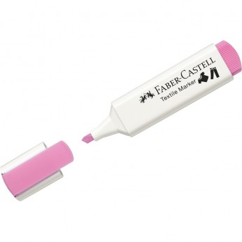 Маркер перманентный для ткани FABER-CASTELL TEXTILE розовый, 1-5мм Маркер перманентный для ткани FABER-CASTELL TEXTILE розовый, 1-5мм