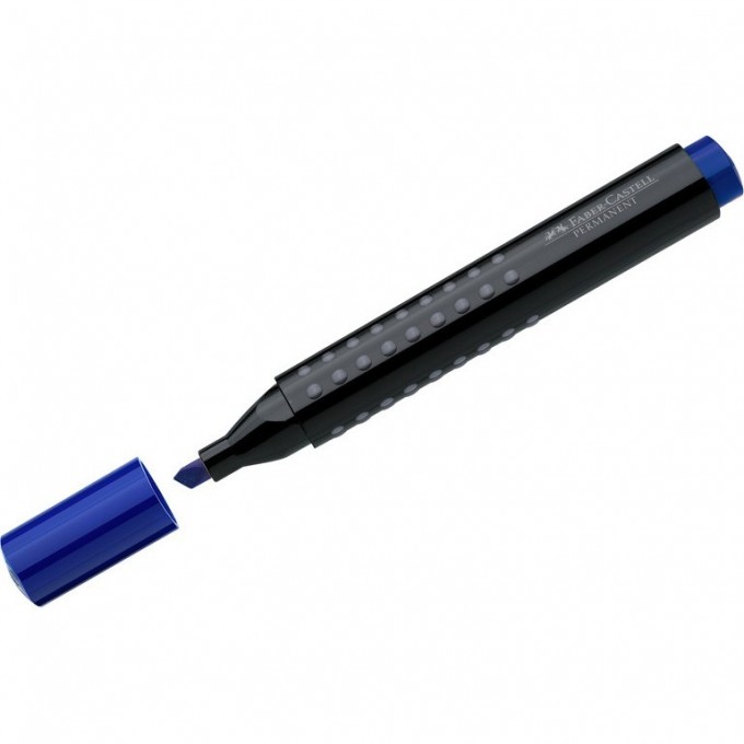 Маркер перманентный FABER-CASTELL GRIP 1503 синий, скошенный, 5,0мм FR-150351