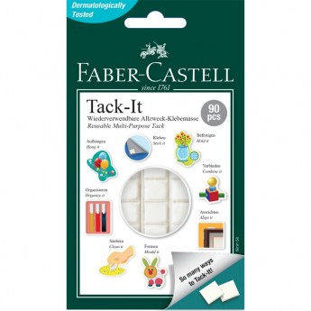 Масса для приклеивания FABER-CASTELL TACK-IT, 90 кубиков, 50г.