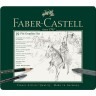 Набор карандашей FABER-CASTELL PITT GRAPHITE, 19 предметов, заточенные, металлическая коробка FR-112973