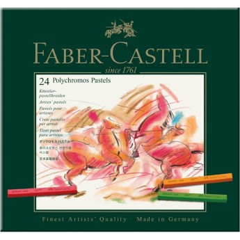 Пастель художественная FABER-CASTELL POLYCHROMOS 24 цветов, картонная упаковка