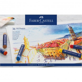 Пастель масляная FABER-CASTELL OIL PASTELS, 36 цветов, картонная упаковка