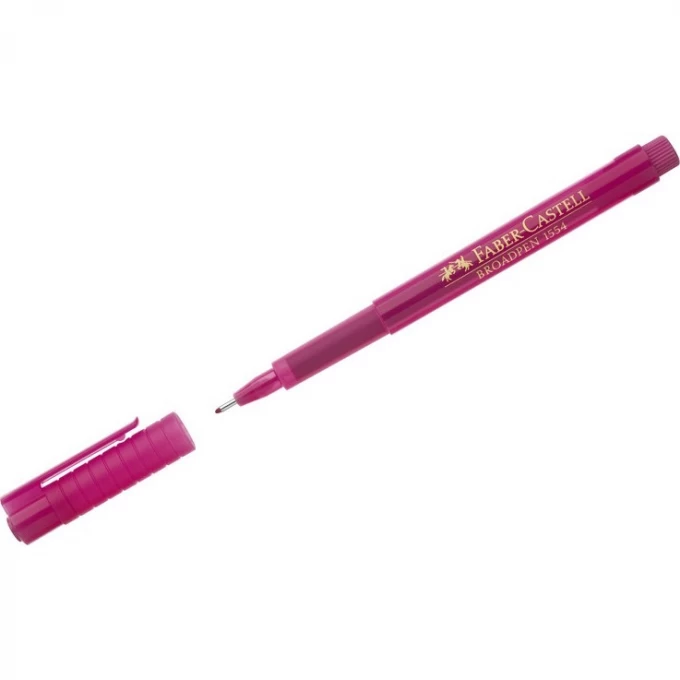 Ручка капиллярная FABER-CASTELL BROADPEN 1554 розовая, 0,8мм FR-155428 Ручка капиллярная FABER-CASTELL BROADPEN 1554 розовая, 0,8мм FR-155428