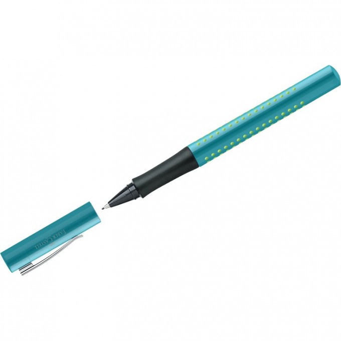 Ручка капиллярная FABER-CASTELL GRIP 2010 синяя, бирюзово-зеленый корпус FR-140412