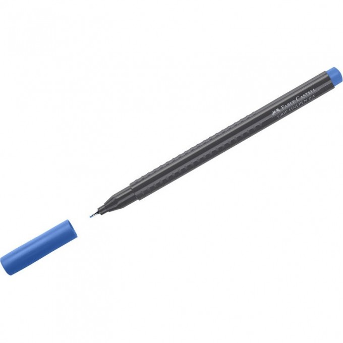 Ручка капиллярная FABER-CASTELL GRIP FINEPEN синяя, 0,4мм, трехгранная FR-151651