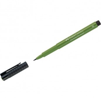 Ручка капиллярная FABER-CASTELL PITT ARTIST PEN BRUSH цвет 167 оливковый, кистевая Ручка капиллярная FABER-CASTELL PITT ARTIST PEN BRUSH цвет 167 оливковый, кистевая