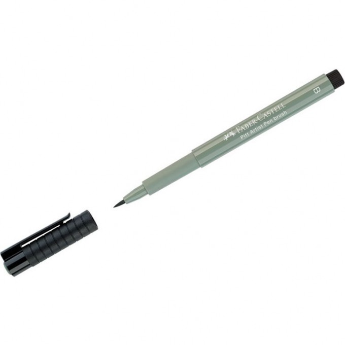 Ручка капиллярная FABER-CASTELL PITT ARTIST PEN BRUSH цвет 172 зеленая земля, кистевая FR-167572