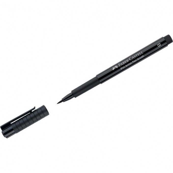 Ручка капиллярная FABER-CASTELL PITT ARTIST PEN BRUSH цвет 199 черная, кистевая FR-167499