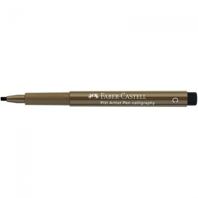 Ручка капиллярная FABER-CASTELL PITT ARTIST PEN CALLIGRAPHY цвет 178 нуга, С=2,5мм, пишущий узел каллиграфический FR-167978