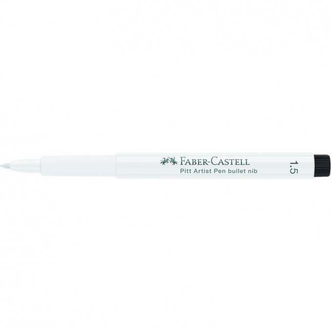 Ручка капиллярная FABER-CASTELL PITT ARTIST PEN цвет 101 белый, 1,5мм, пишущий узел "пуля" FR-167893