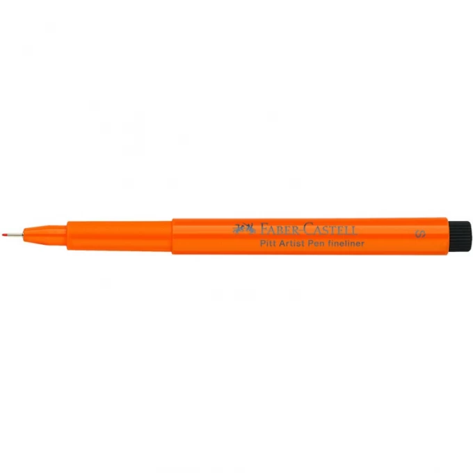 Ручка капиллярная FABER-CASTELL PITT ARTIST PEN FINELINER цвет 113 оранжевая глазурь, S=0,3мм, игольчатый пишущий узел FR-167013 Ручка капиллярная FABER-CASTELL PITT ARTIST PEN FINELINER цвет 113 оранжевая глазурь, S=0,3мм, игольчатый пишущий узел FR-167013