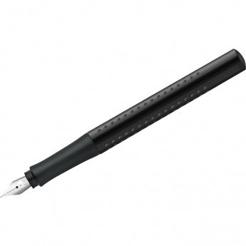 Ручка перьевая FABER-CASTELL GRIP 2010 синяя, F=0,6мм, трехгранная, черный корпус Ручка перьевая FABER-CASTELL GRIP 2010 синяя, F=0,6мм, трехгранная, черный корпус