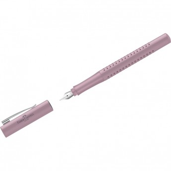 Ручка перьевая FABER-CASTELL GRIP 2010 синяя, F=0,6мм, трехгранная, дымчато-розовый корпус Ручка перьевая FABER-CASTELL GRIP 2010 синяя, F=0,6мм, трехгранная, дымчато-розовый корпус