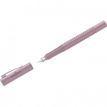 Ручка перьевая FABER-CASTELL GRIP 2010 синяя, М=0,75мм, трехгранная, дымчато-розовый корпус Ручка перьевая FABER-CASTELL GRIP 2010 синяя, М=0,75мм, трехгранная, дымчато-розовый корпус