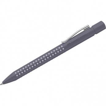 Ручка шариковая автоматическая FABER-CASTELL GRIP 2010 синяя, 1,0мм, трехгранная, бархатная серая Ручка шариковая автоматическая FABER-CASTELL GRIP 2010 синяя, 1,0мм, трехгранная, бархатная серая