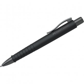 Ручка шариковая автоматическая FABER-CASTELL POLY BALL URBAN XB синяя, 1,4мм, софт-тач, трехгранная, черный корпус