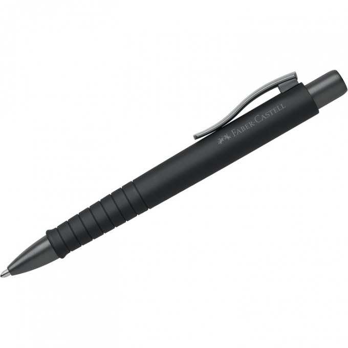 Ручка шариковая автоматическая FABER-CASTELL POLY BALL URBAN XB синяя, 1,4мм, софт-тач, трехгранная, черный корпус FR-241190